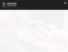 Tablet Screenshot of legioncyber.com